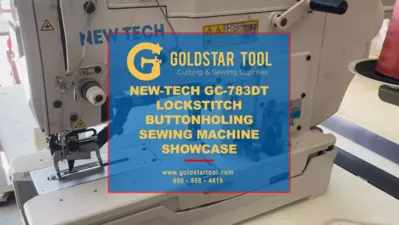 New-Tech GC-783DT Lockstitch Buttonholing Sewing Machine Showcase- Goldstartool.com 